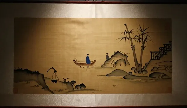 明清文人画卷轴:交流价值的深层探索
